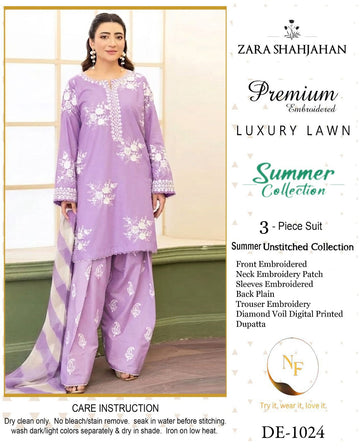 ZARA SHAHJAHAN NEW ARRIVAL'S SUMMER LAWN