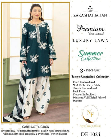 ZARA SHAHJAHAN NEW ARRIVAL'S SUMMER LAWN
